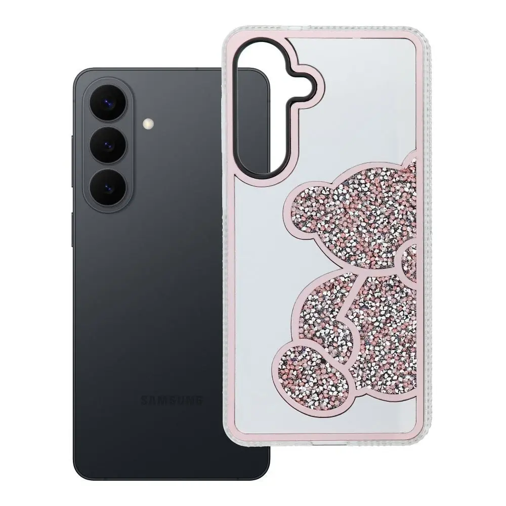Zadní kryt TEDDY BEAR Case pro Samsung Galaxy S26+, růžová