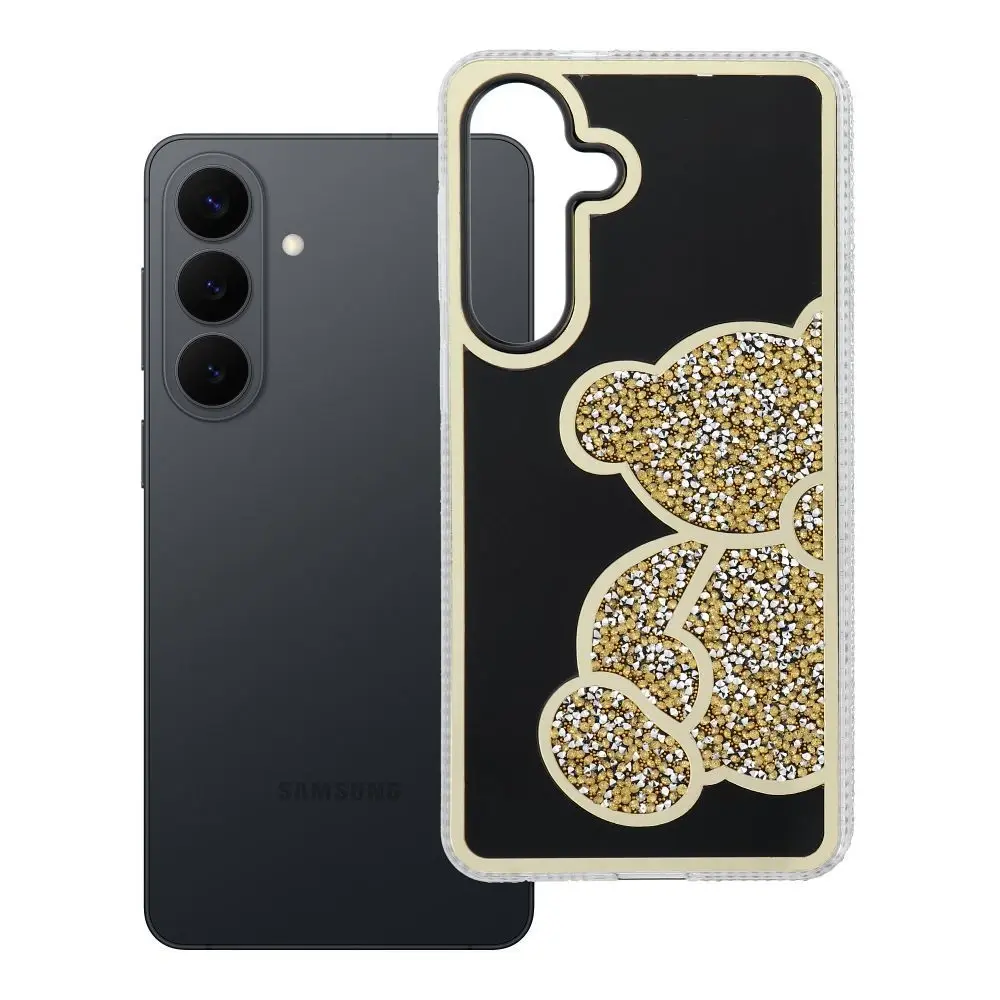 Zadní kryt TEDDY BEAR Case pro Samsung Galaxy S26+, zlatá