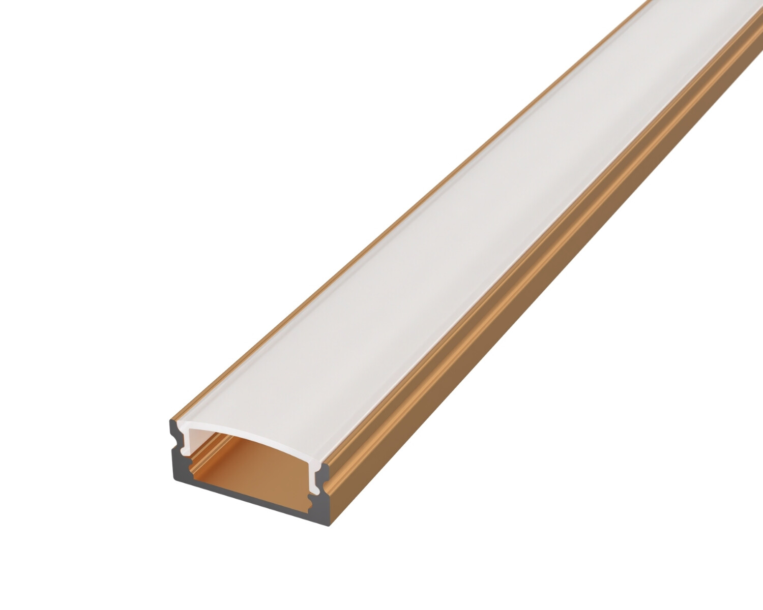 LED Solution Nástěnný profil pro LED pásky N20 bronzový Vyberte variantu a délku: Profil bez difuzoru 1m LP101BR-1M