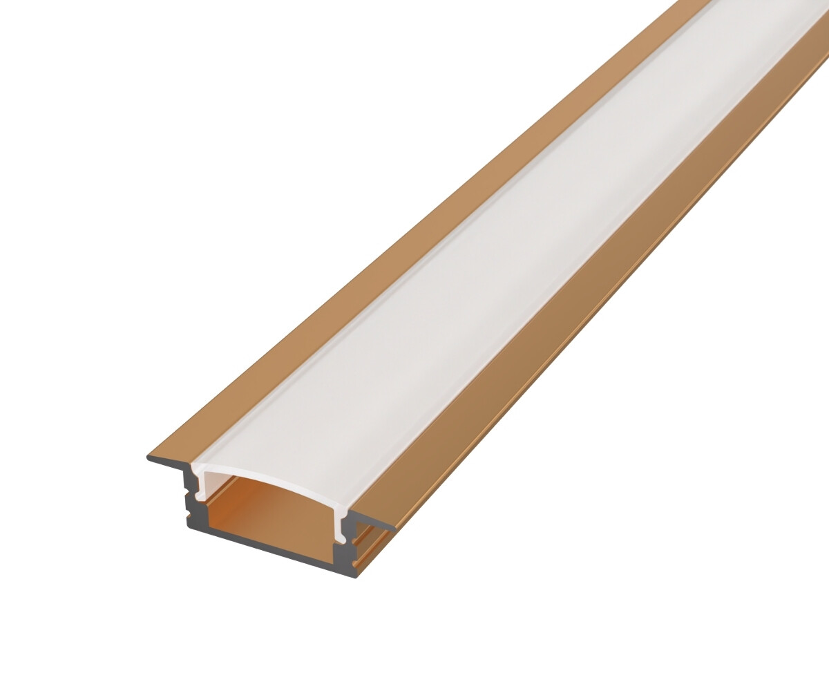 LED Solution Vestavný profil pro LED pásky V41 bronzový Vyberte variantu a délku: Profil bez difuzoru 1m LP301BR-1M