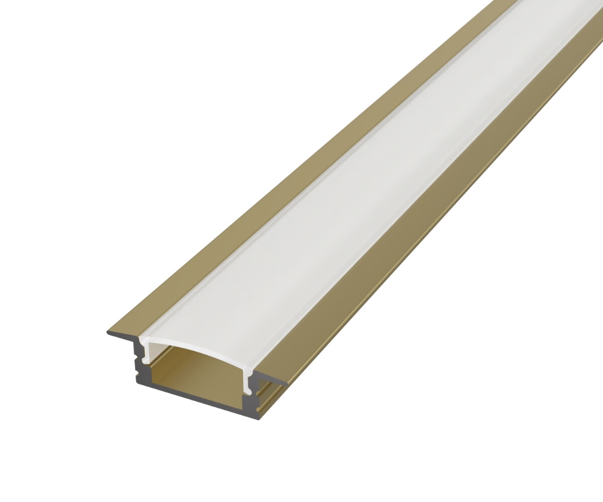 LED Solution Vestavný profil pro LED pásky V41 champagne Vyberte variantu a délku: Profil bez difuzoru 2m LP301CH