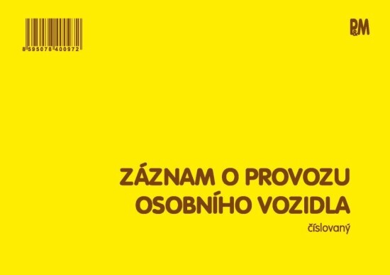 P&M Záznam o provozu osobního vozidla - 97