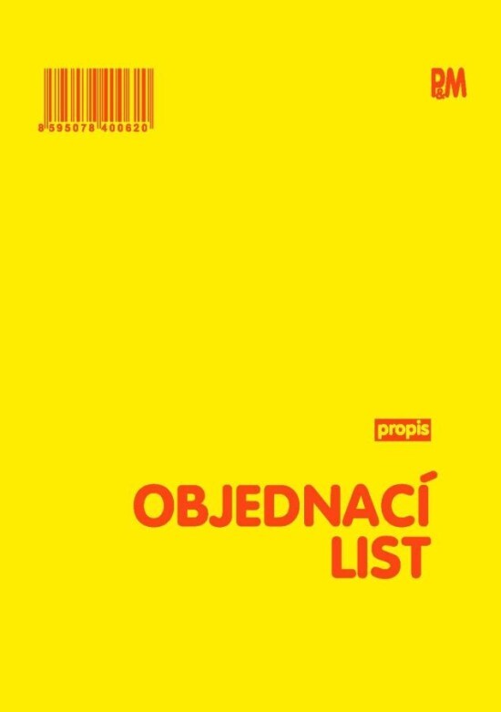 P&M Objednací list A5 propisovací - 62
