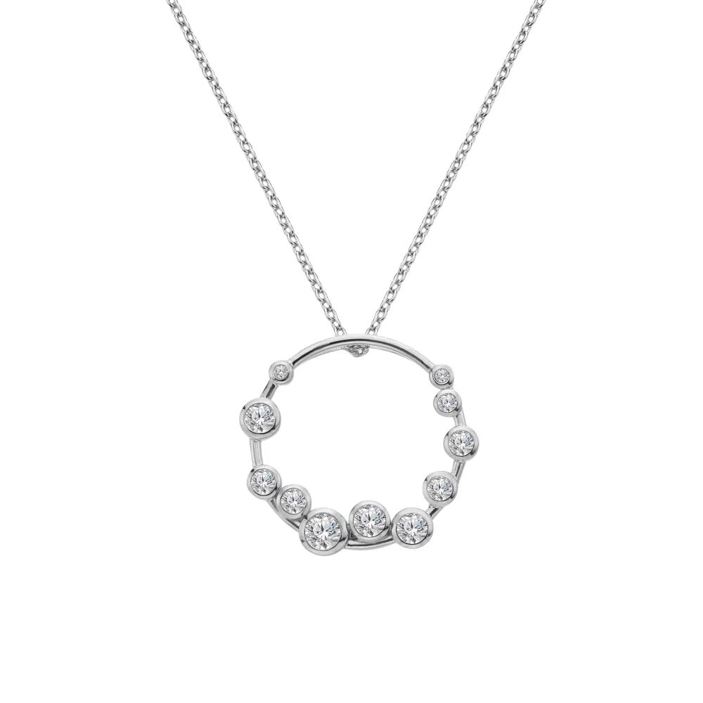 Hot Diamonds Stříbrný luxusní náhrdelník Tender DP1106 (řetízek, přívěsek)