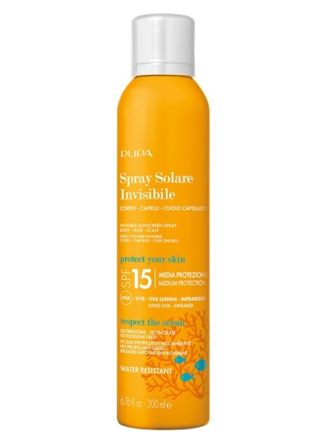PUPA Milano Sprej na opalování SPF 15 Spray Solare Invisibile 200 ml