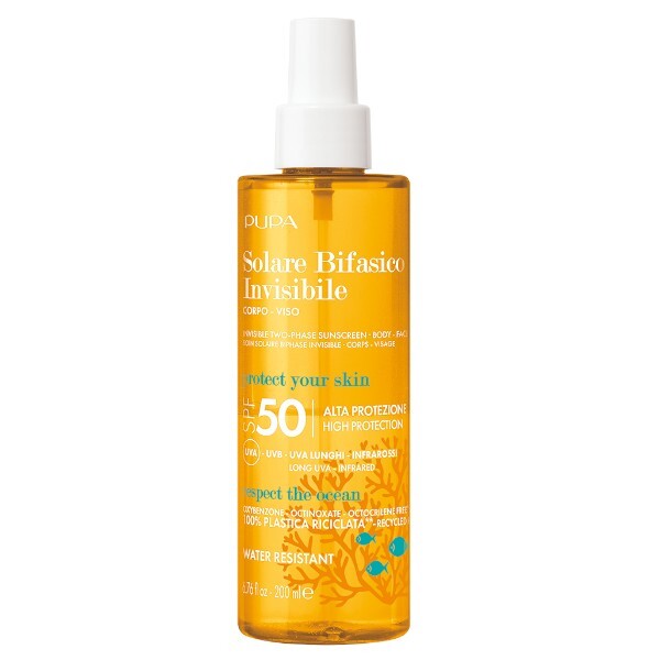 PUPA Milano Sprej na opalování SPF 50 Invisible Two-Phase Sunscreen 200 ml
