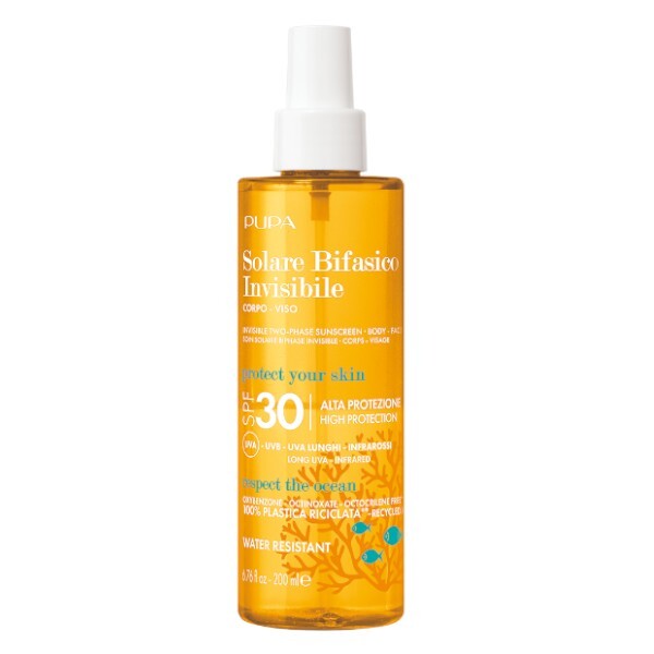PUPA Milano Dvoufázový sprej na opalování SPF 30 Two-Phase Sunscreen 200 ml