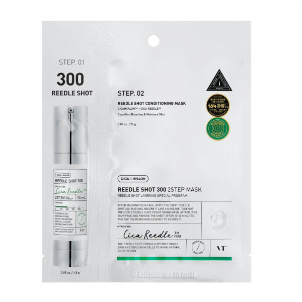 VT Cosmetics Pleťová maska Cica Reedle Shot 300 Sheet Mask 1,5 g +25 g