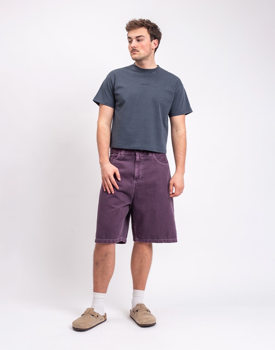 Carhartt WIP Brandon Short Cozy Purple stone dyed XS