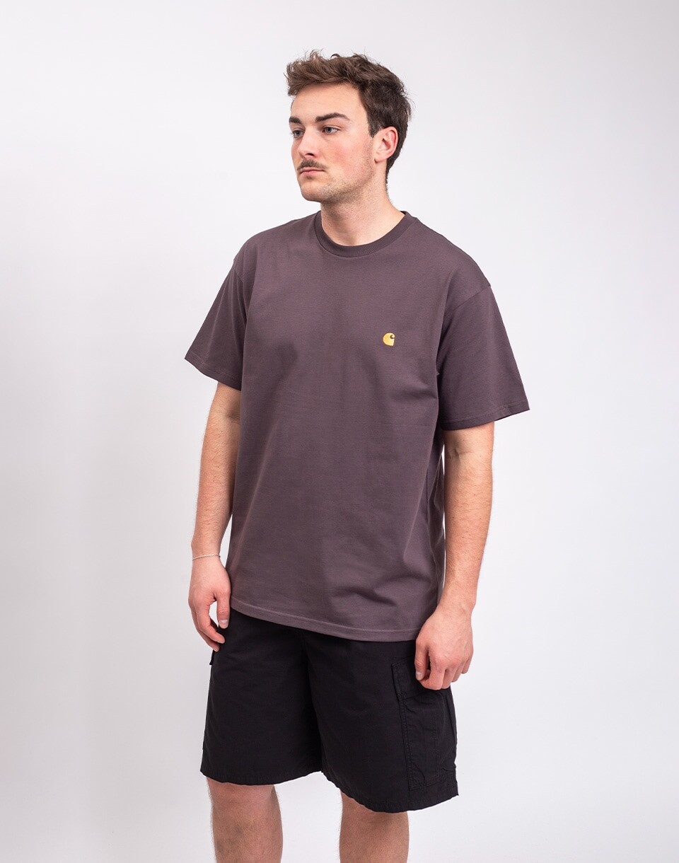 Carhartt WIP S/S Chase T-Shirt Shale/Gold M