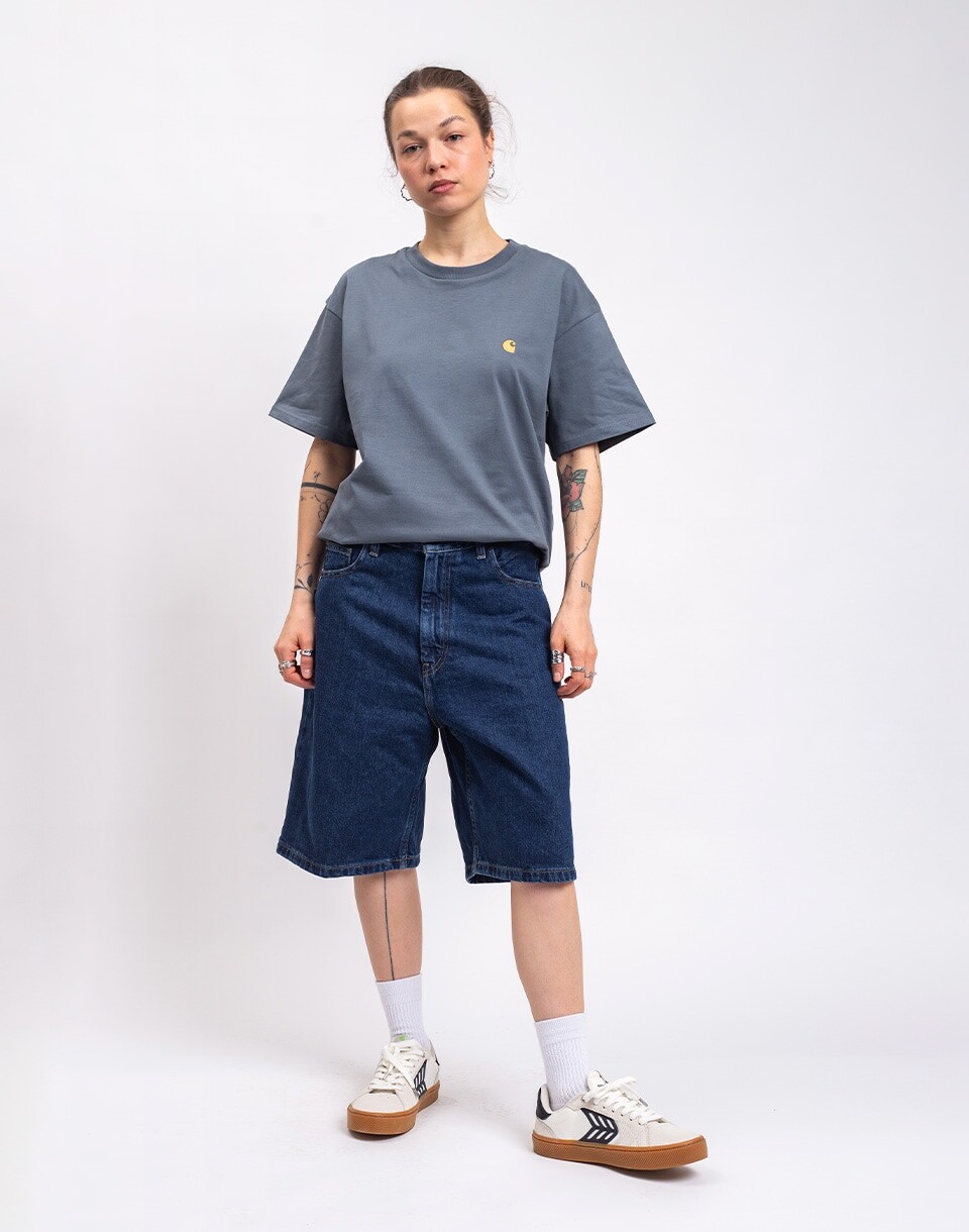 Carhartt WIP W' Brandon Short Blue stone washed XS