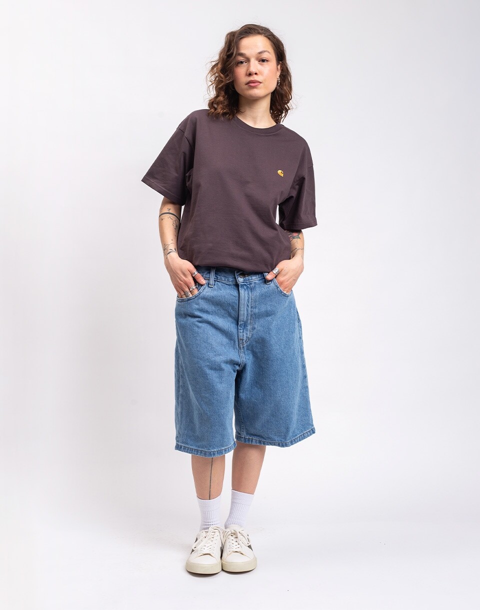 Carhartt WIP W' Brandon Short Blue stone bleached XS