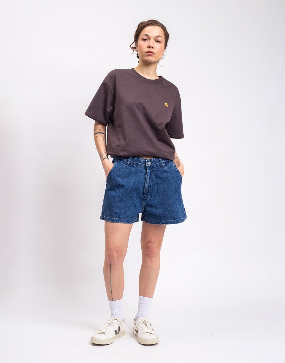 Carhartt WIP W' Lova Short Blue stone washed XS