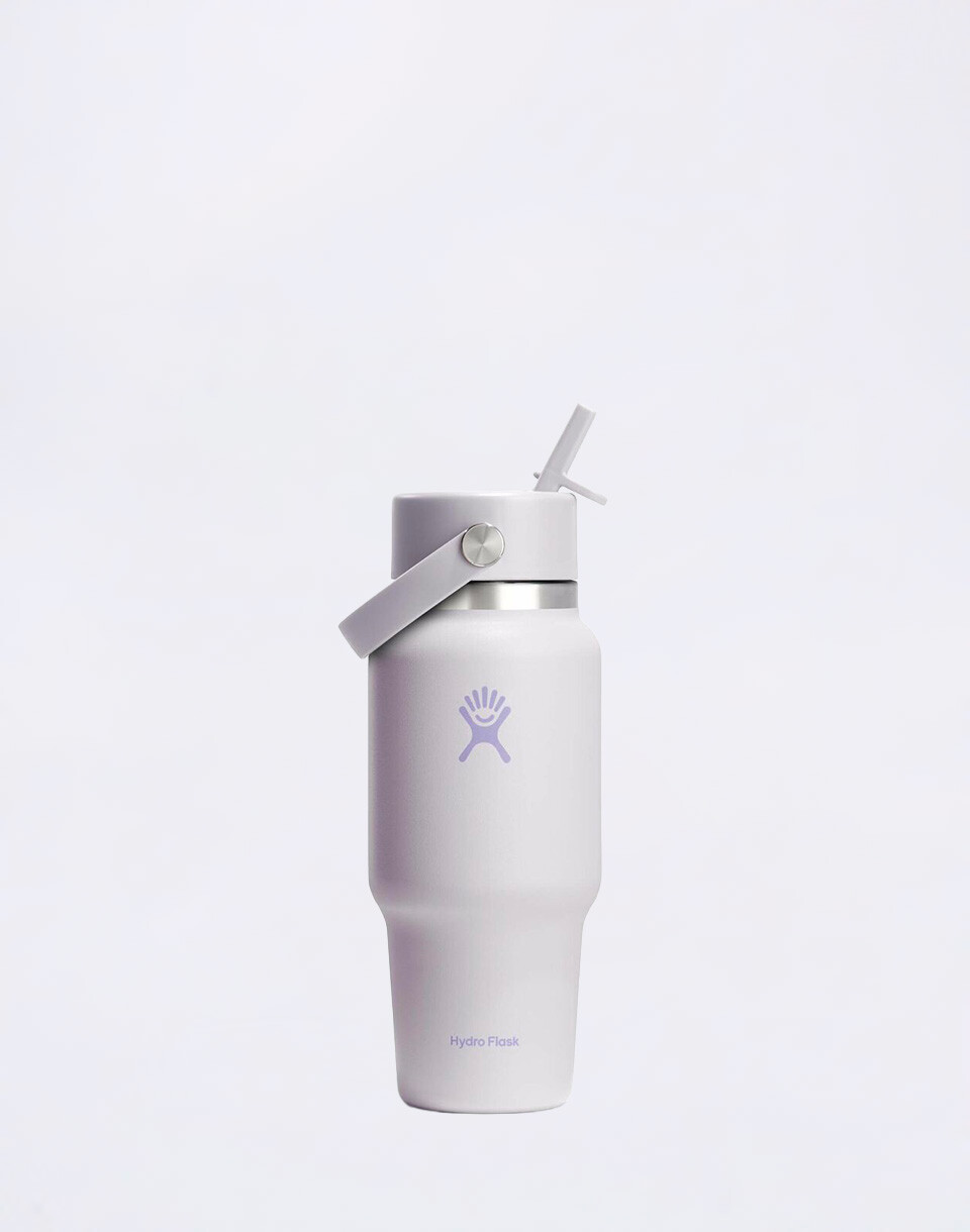 Hydro Flask Wide Mouth Travel Bottle with Flex Straw Cap (710 ml) Cloud Pink
