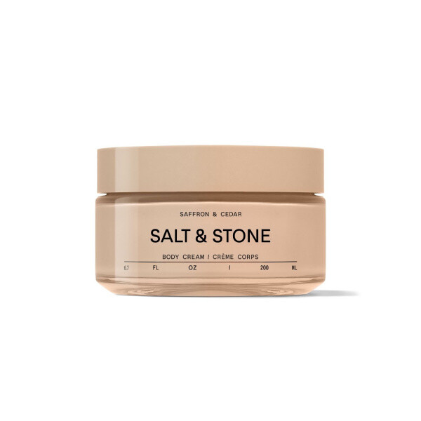 Salt & Stone Body Cream Saffron & Cedar přírodní tělový krém  200 ml