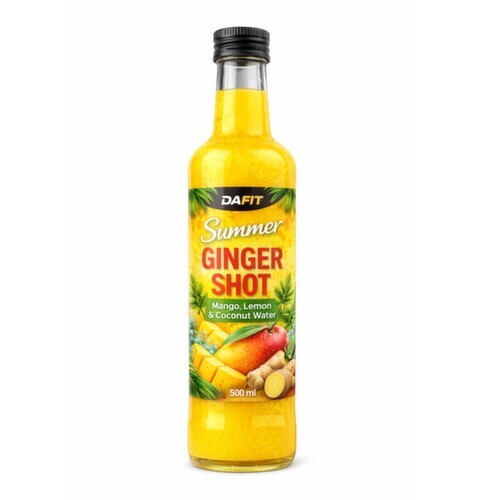 Dafit Summer Ginger Shot mango lemon coconut water 500 ml