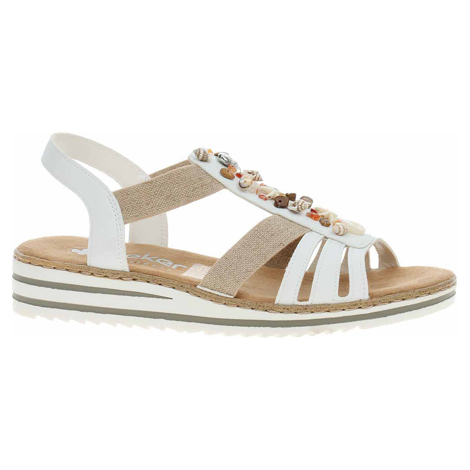 Ecco Dámské sandály Rieker V0656-80 weiss 23802096
