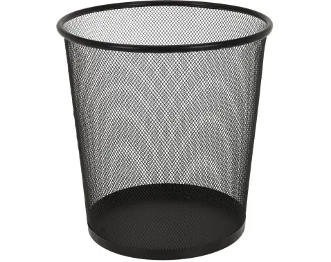 Odpadkový koš na papír 28 cm, černý kov
