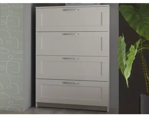 Komoda se zásuvkami Leporelo 78 cm, bílá mat