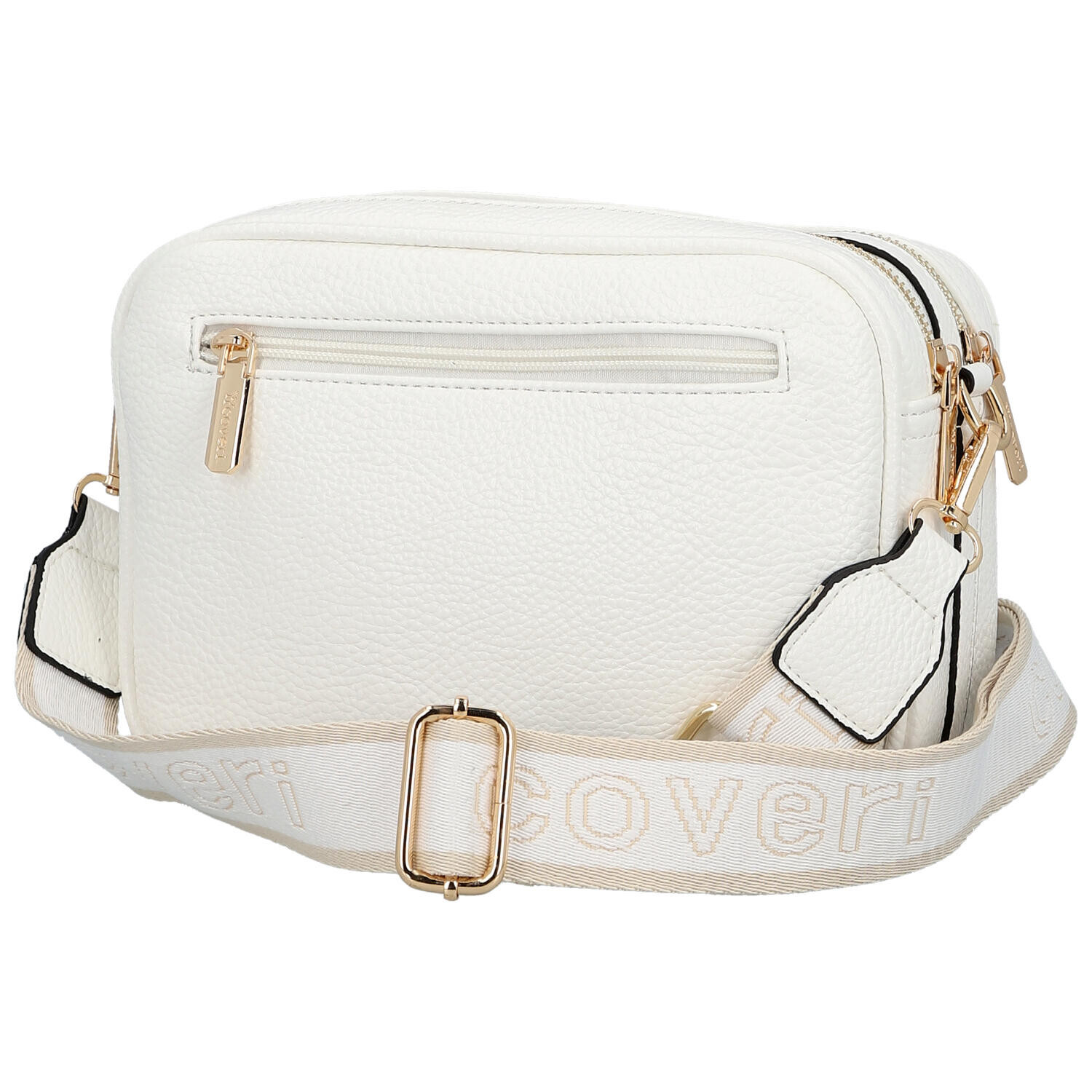 Stylová dámská koženková crossbody  kabelka Aliana, bílá