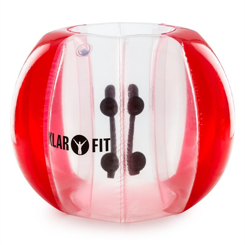 KLARFIT BUBBALL AR, BUBBLE BALL, PRO DOSPĚLÉ, 120X150 CM, EN71P, PVC, ČERVENÁ