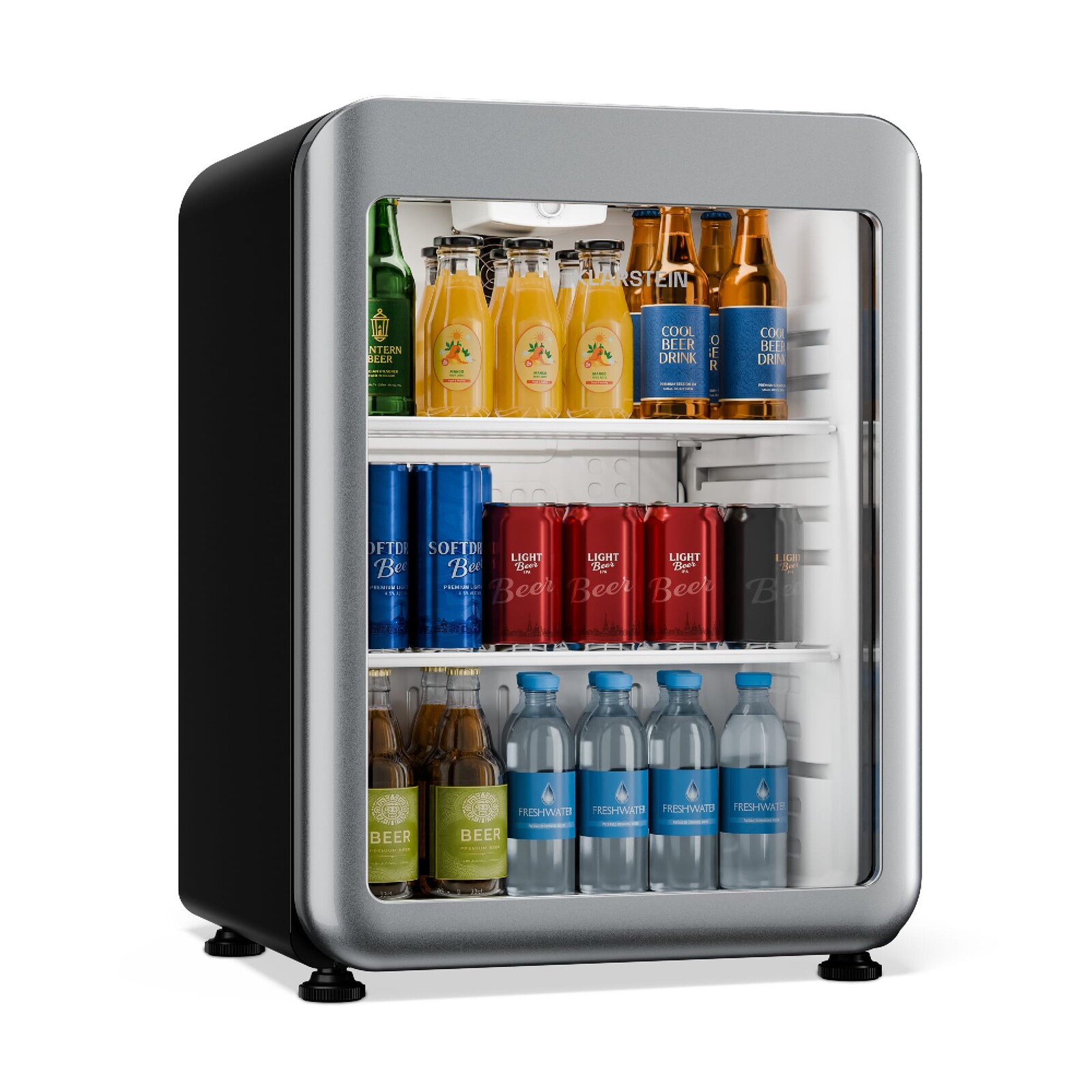 Klarstein Audrey Evo lednice na nápoje | 56 x 38 cm | LED vnitřní osvětlení | 85 W | 42 dB