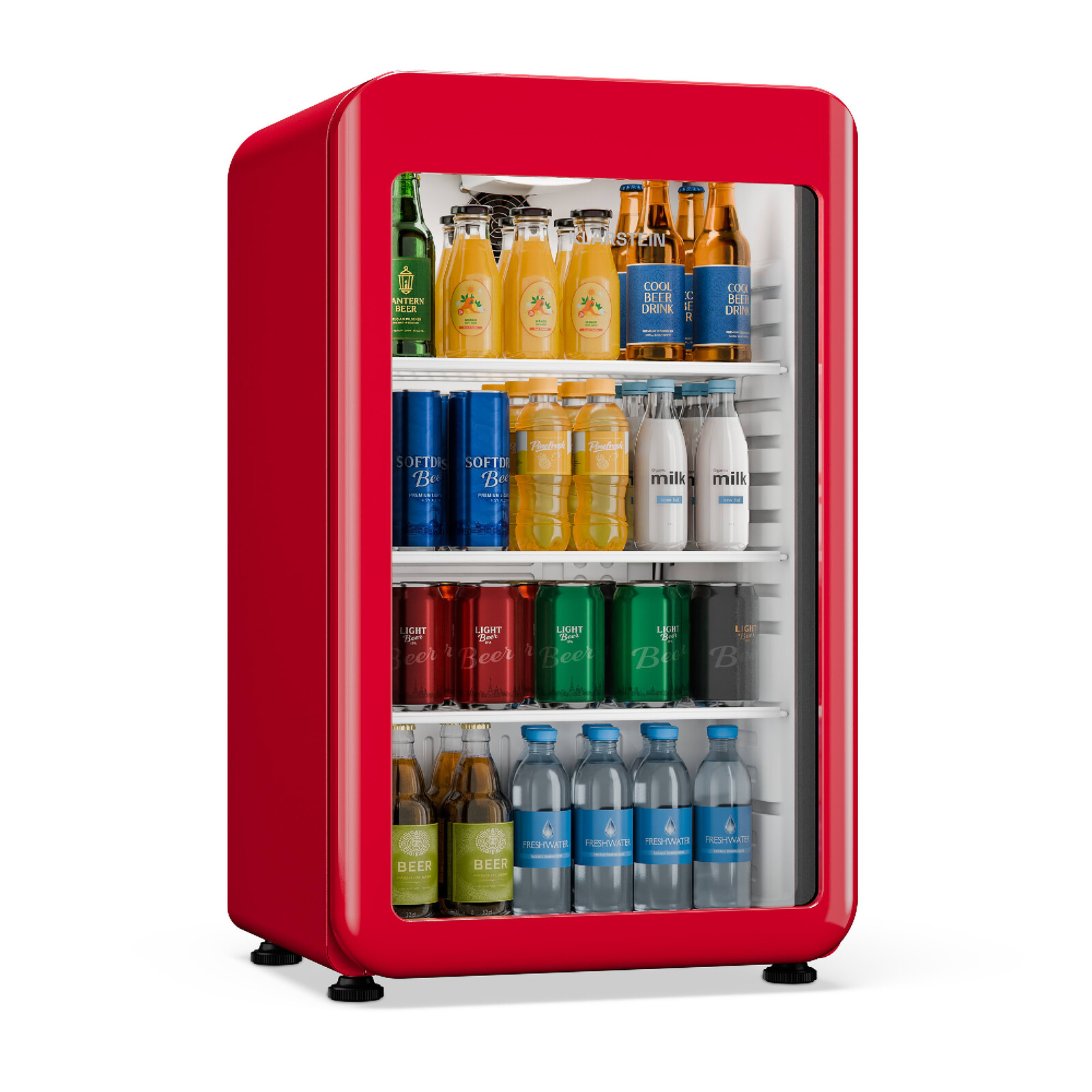 Klarstein Audrey Evo lednice na nápoje | 72 x 38 cm | LED vnitřní osvětlení | 95 W | 42 dB