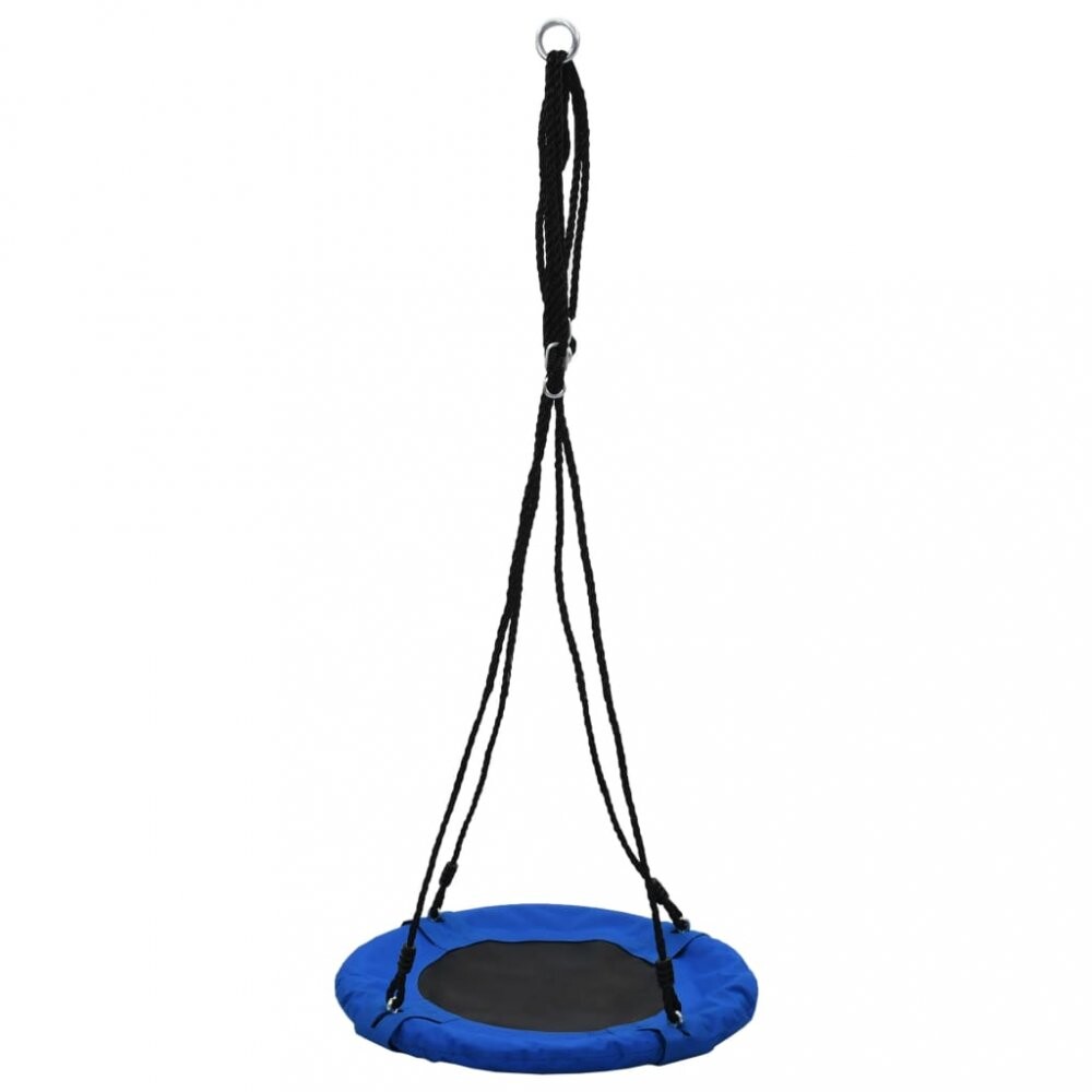 Houpačka Ø 60 cm modrá / černá Dekorhome
