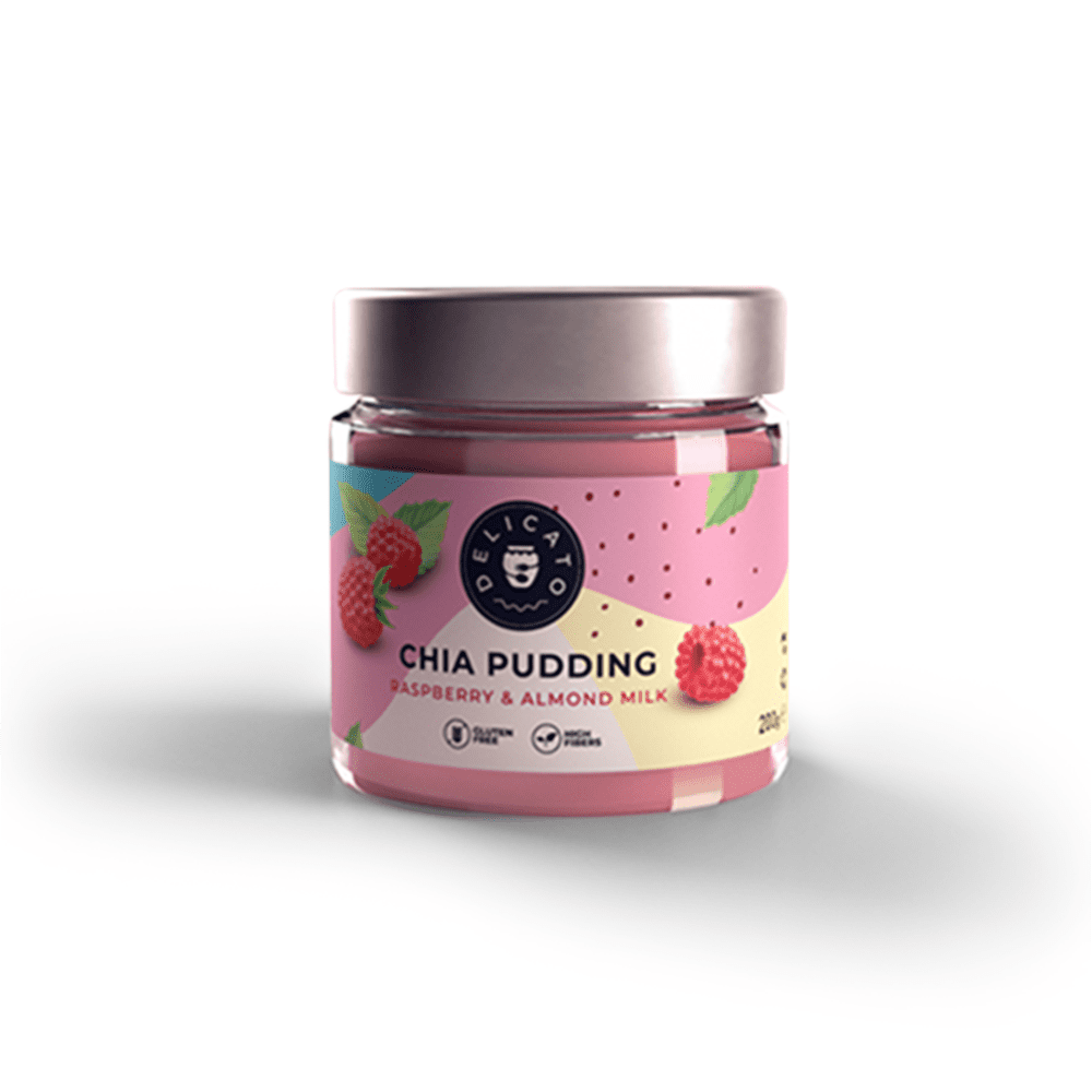 DelicatoFood Chia puding malinový 200 g