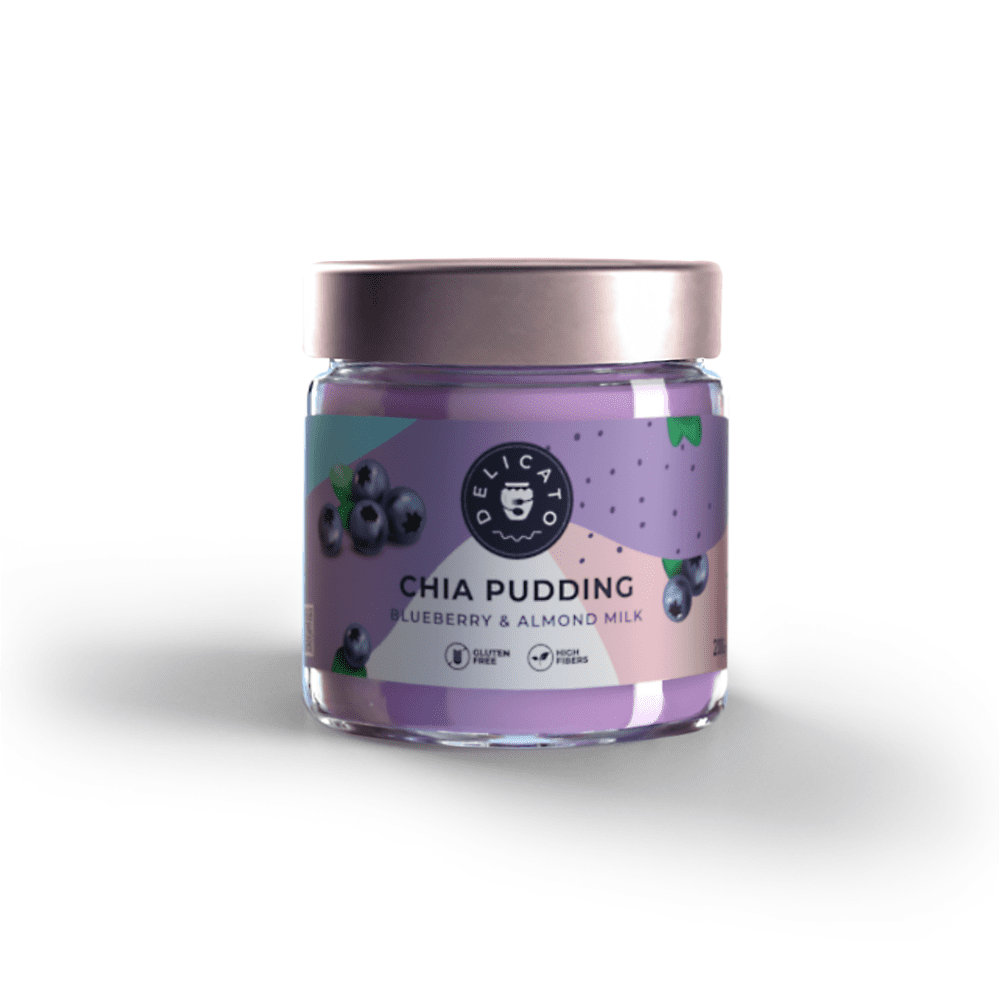 DelicatoFood Chia puding borůvkový 200 g