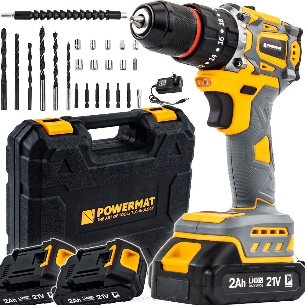POWERMAT PM-WA-21V-2M Vrtací aku šroubovák 21V 2Ah