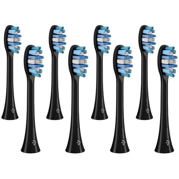 TRUELIFE SONICBRUSH CLEAN-SERIES HEADS WHITEN 8 KS Náhradní hlavice ke kartáčku, černá, velikost