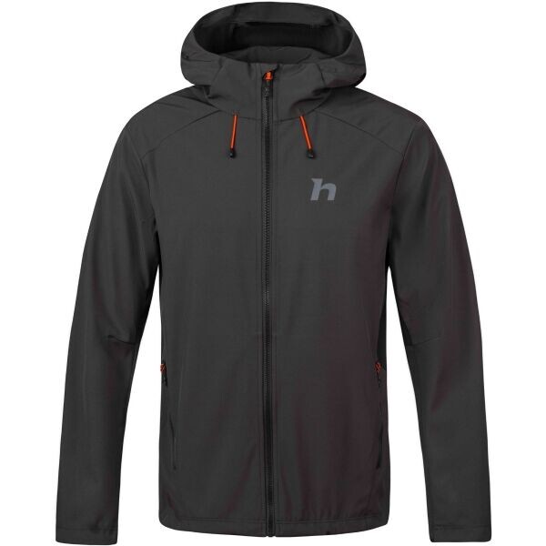 Hannah ARCAN HOODY Pánská softshellová bunda, černá, velikost XXXL