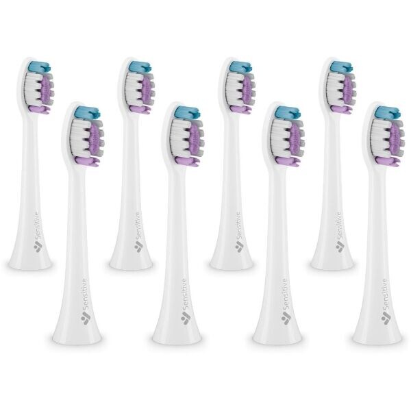 TRUELIFE SONICBRUSH CLEAN-SERIES HEADS SENSITIVE 8 KS Náhradní hlavice ke kartáčku, bílá, velikost