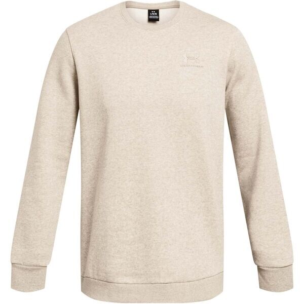 Under Armour ESSENTIAL FLEECE CREW Pánská mikina, béžová, velikost L