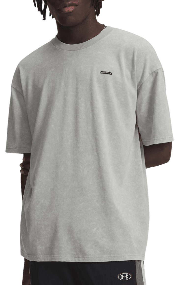 Triko Under Armour Under Armour Heavyweight Oversized Logo Wash SS