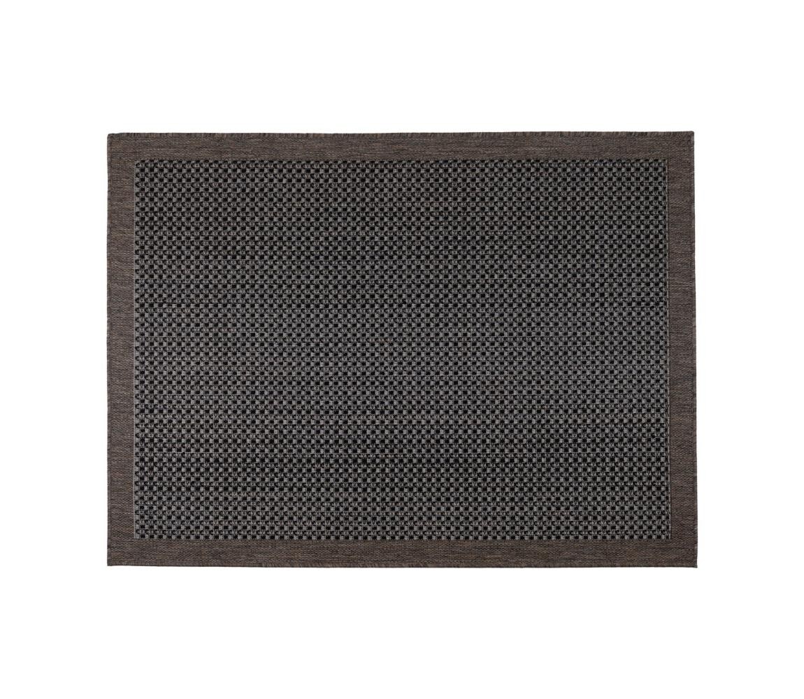 Multidecor Venkovní koberec EXPRESS NEW OUTDOOR 160x220 cm antracit/hnědá 508985