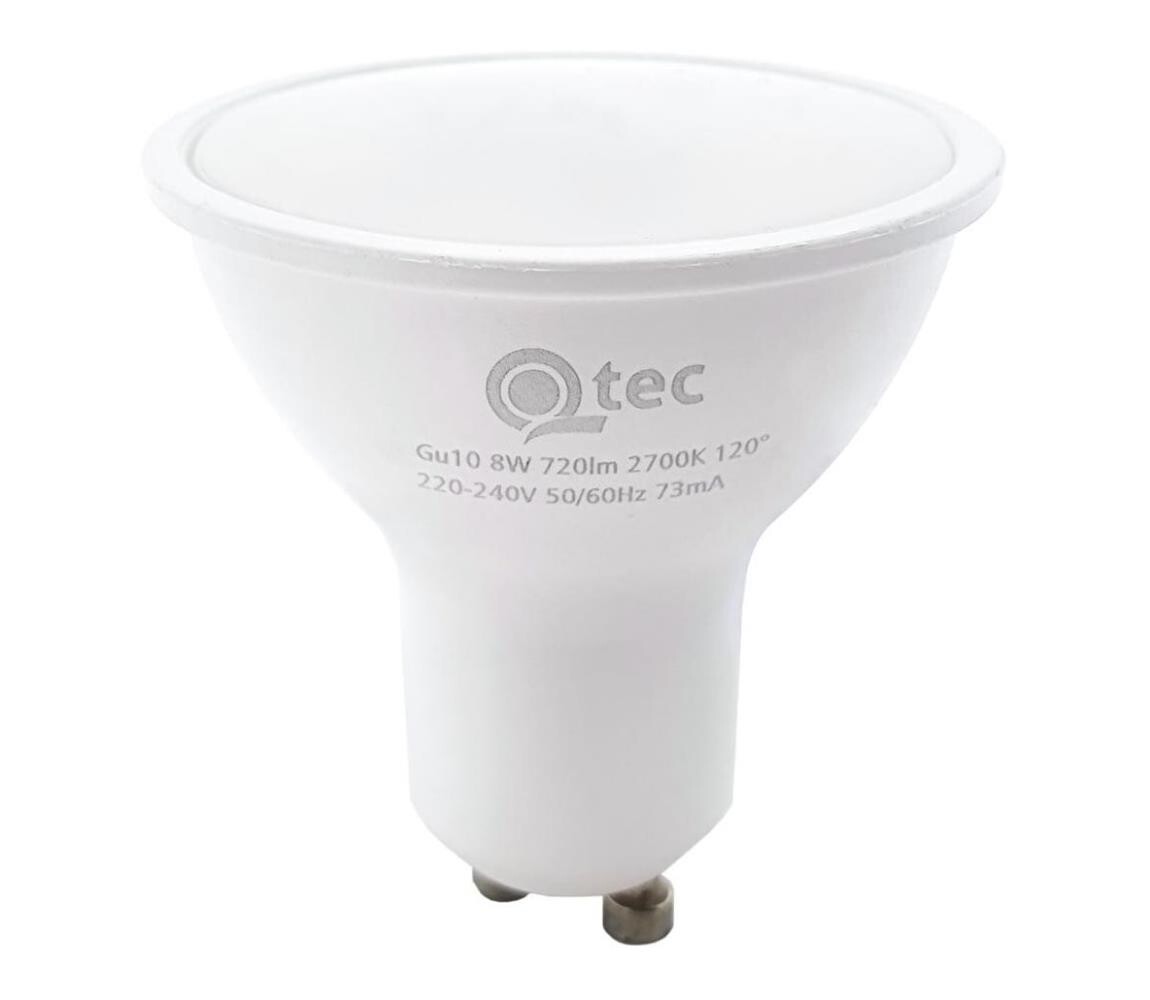 LED Žárovka Qtec GU10/8W/230V 2700K 008 0000842