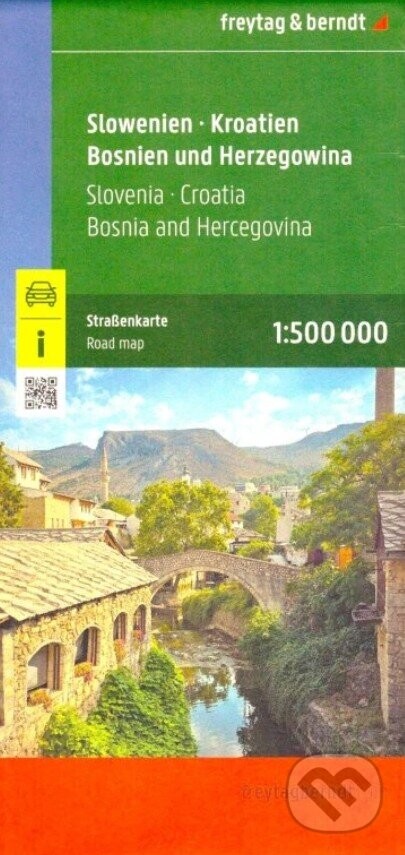 Slovinsko, Chorvátsko, Bosna a Hercegovina 1: 500 000 - freytag&berndt