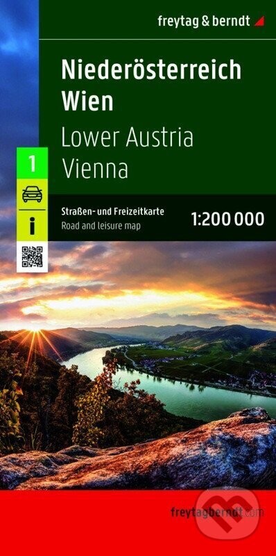 Dolní Rakousko - Vídeň 1:200 000 / silniční a rekreační mapa - freytag&berndt