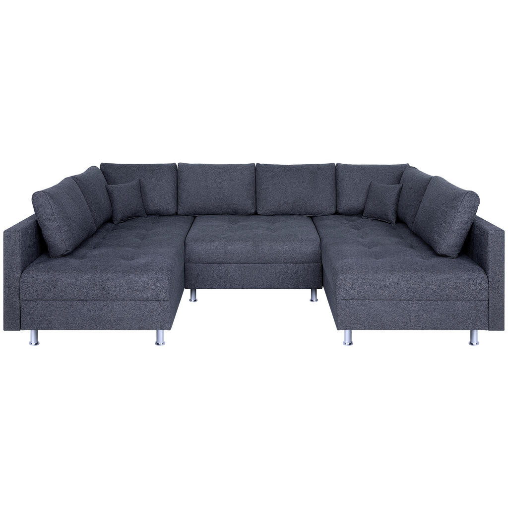 P & B SEDACÍ SOUPRAVA, textil, antracitová