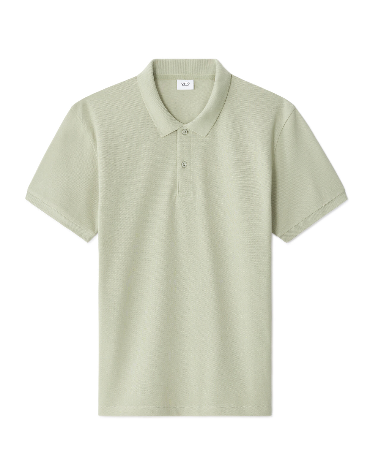 Celio Polo Pique Teone zelené triko