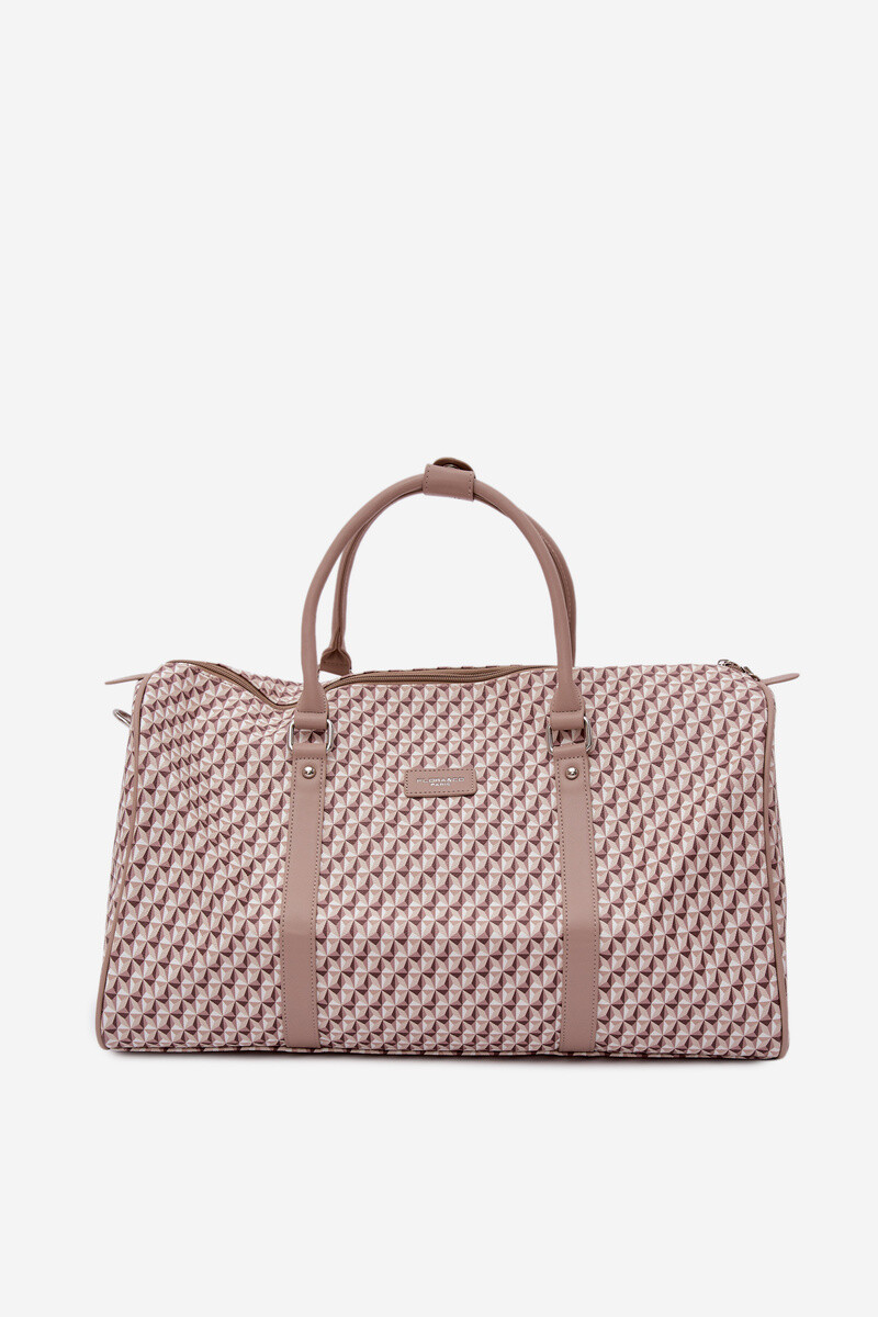Flora&Co Vzorovaná cestovní taška béžová