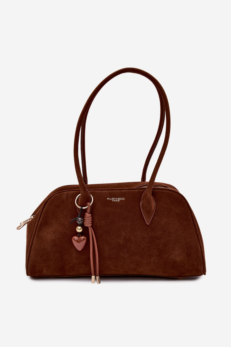 Flora&Co Dámská eko semišová kabelka Camel