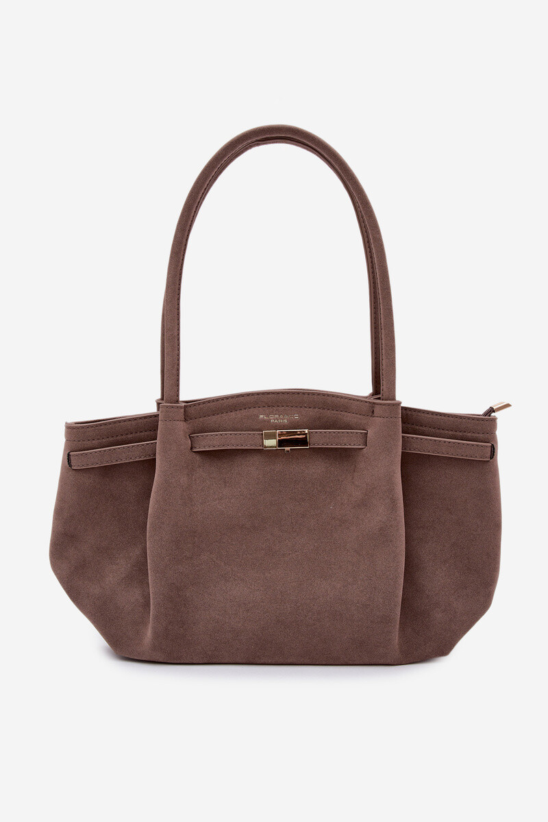 Flora&Co Eco Semišová Béžová Shopper Taška Elleea