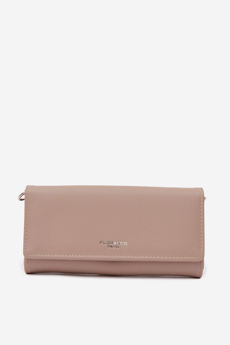 Flora&Co Béžová Suzette 2-v-1 peněženka s řemen