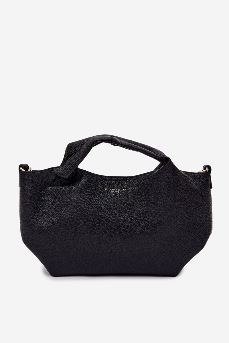 Flora&Co Černá kabelka z imitace kůže