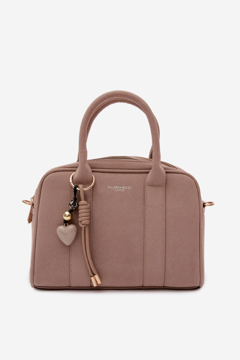 Flora&Co Béžová Eco Semišová Kabelka Box