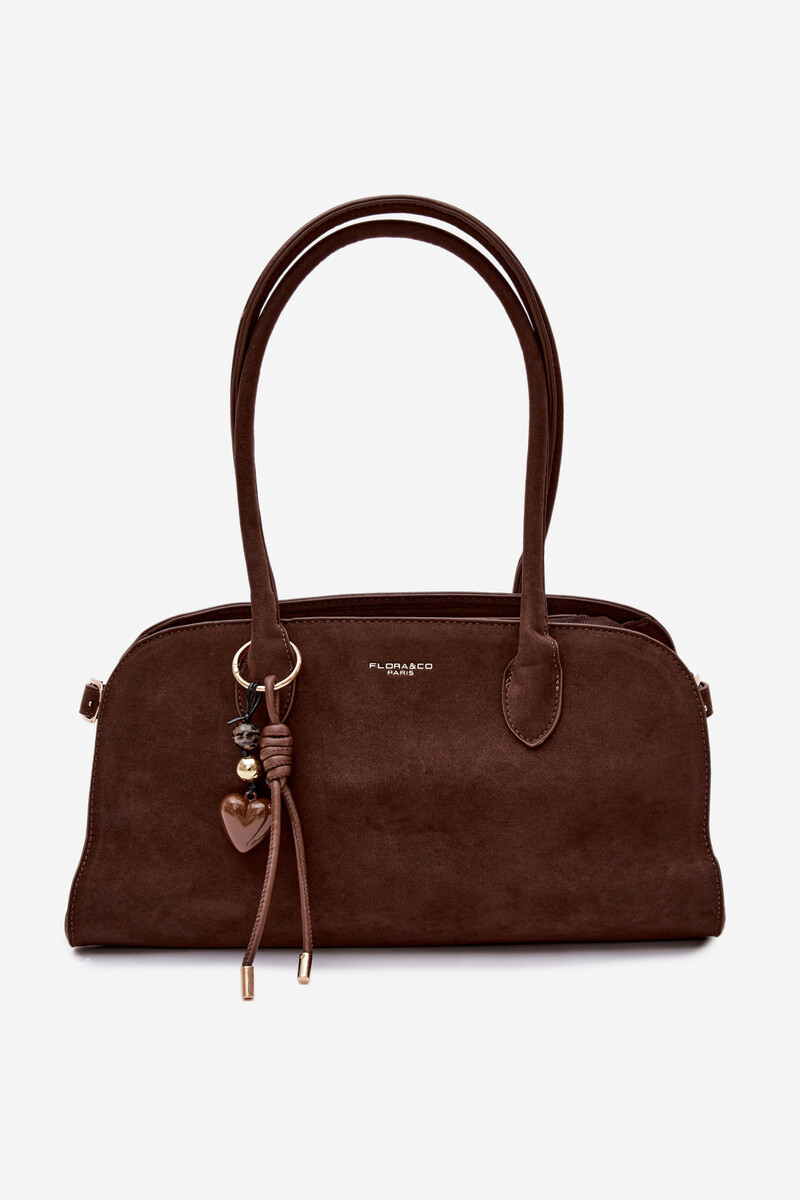 Flora&Co Violette Eco Semišová čokoládová kabelka