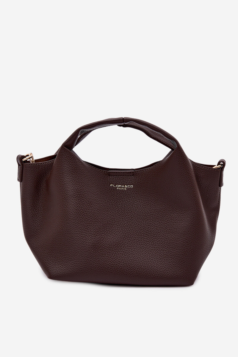 Flora&Co čokoládová kabelka z umělé kůže